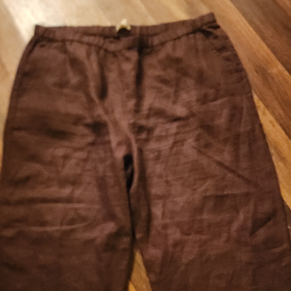 Brown Linen Pants